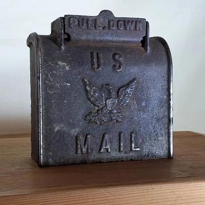 Vintage Cast Iron U.S. Mail Wall Box
