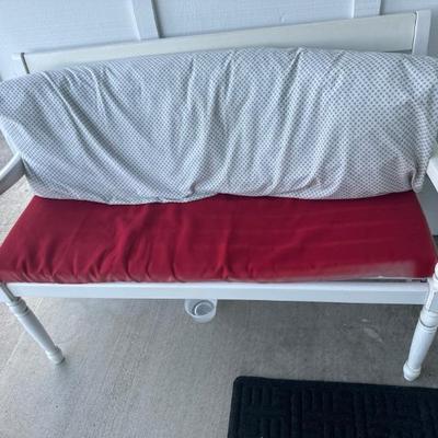 White bench
