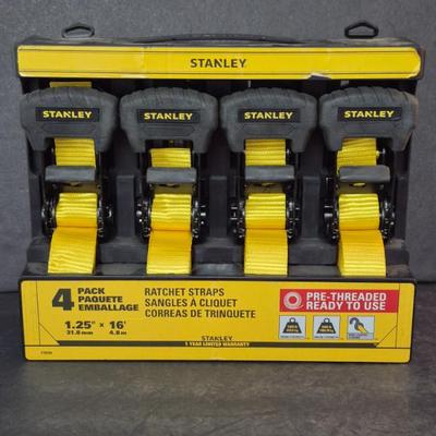 Stanley Ratchet Strap 4-Pack - 1½" x 16' Straps