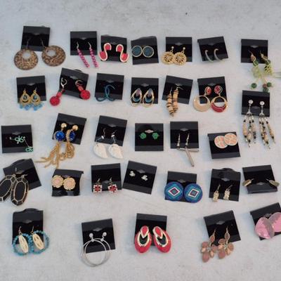 Large Lot of Fashion Pierced Earrings