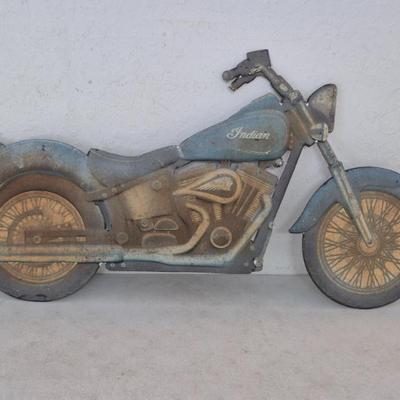 Open Road Brands Indian Motorcycle Metal Wall Art - 29" x 15½"
