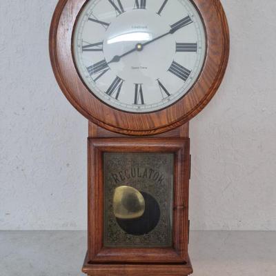 Landmark Quartz Regulator Clock - 14" Diameter x 26½" Tall