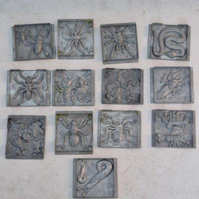 Vintage 1990s Toymax Creepy Crawlers Molds - 13 in All