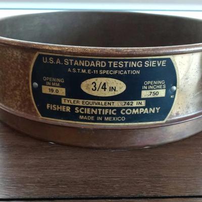 Antique 3/4" Standard Testing Sieve