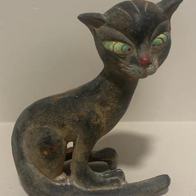 Vintage Cast Iron "Krazy Cat" Doorstop