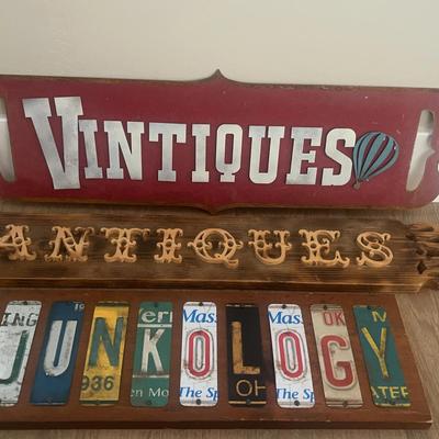 Rustic Wooden Signs 