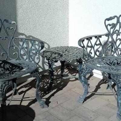 Metal Garden Chairs And Table