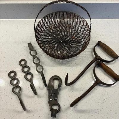 Antique and Hand-forged Metal Tools 