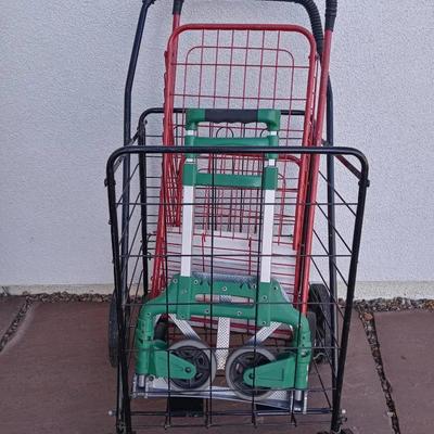 Variety Of Wheeled Metal Hand Carts