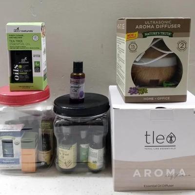 Aroma Essential Oil Diffusers W/Essential Oils