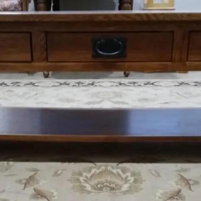 Mission Style Wood Coffee Table