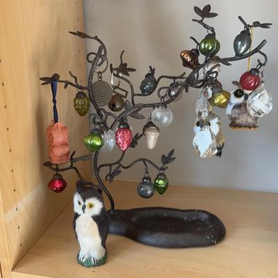 Cast Iron Ornament Display Tree Stand