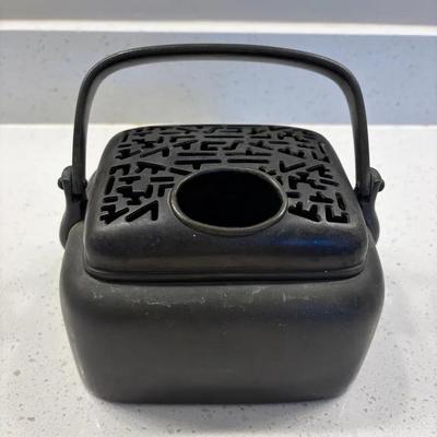 Antique Japanese Cast Iron Incense Burner