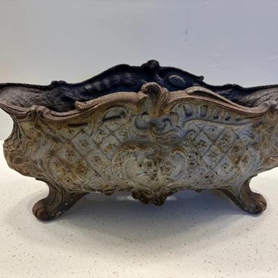 Antique Cast Iron Planter or Jardinière