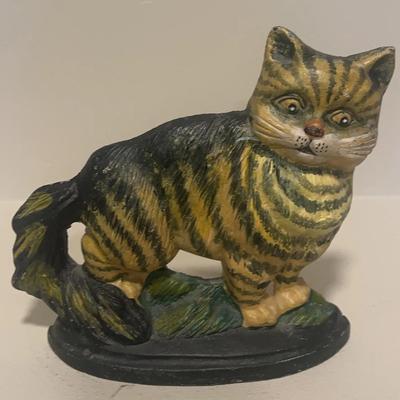 Vintage Cast Iron Cat Doorstop