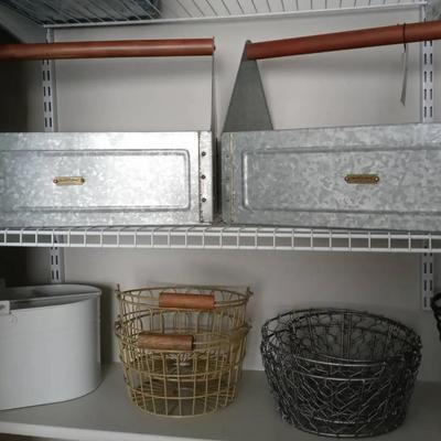 Metal Garden Tool Holders & Metal Baskets