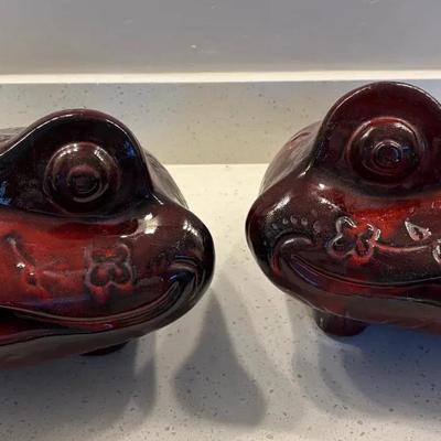 Large Ceramic Frogs 