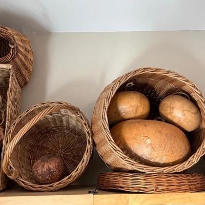 Woven Baskets and Dried Gourds 