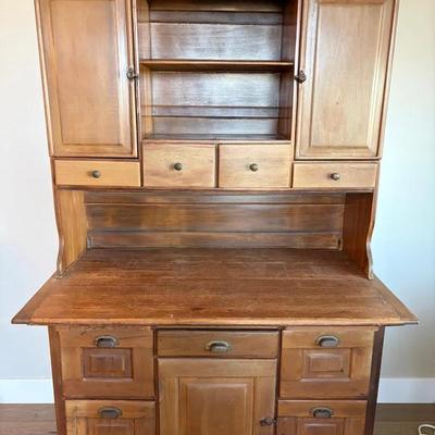 Vintage Wooden Hoosier Cabinet