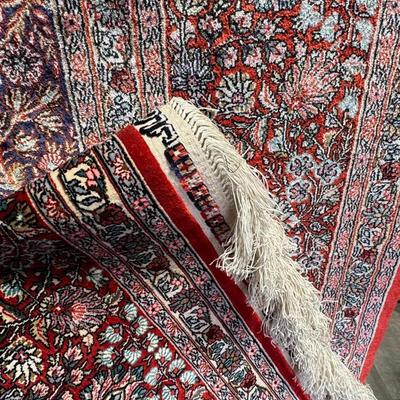 Vintage Chinese Silk Floor Rug (Red)