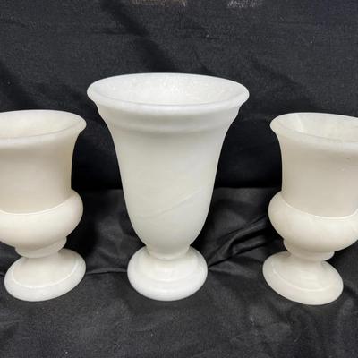 Alabaster Vases (3)