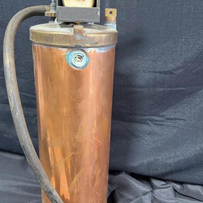 Vintage Copper Fire Extinguisher 
