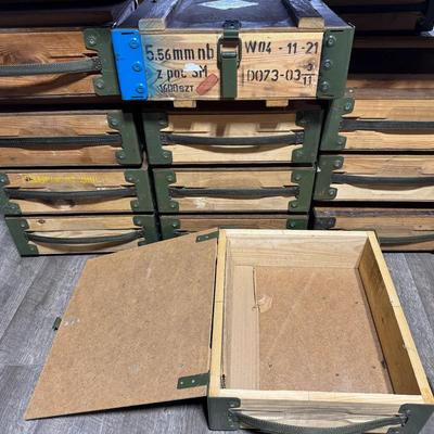 Wooden Ammo Boxes / Storage Cases (20)