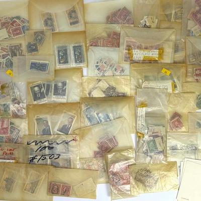 US & Foreign Vintage Used Stamp Collection • 1000+ Stamps • 30+ Countries