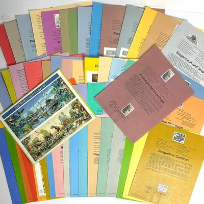 1996-1997 FDC Souvenir Stamp Sheets Collection • First Day of Issue • 50+ Panels