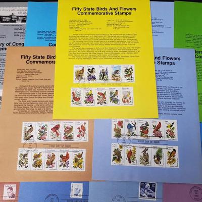 1981-1982 FDC Souvenir Stamp Sheets Collection • First Day of Issue • 65+ Panels