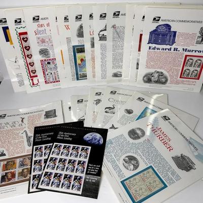 1994 US Commemorative Stamp Sets • 25th Anniversary Moon Landing (2) • 30+ Mint Sets • $40+ Face Val