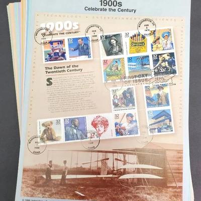 1998 First Day of Issue Souvenir Stamp Sheets • 35+ Panels Collection