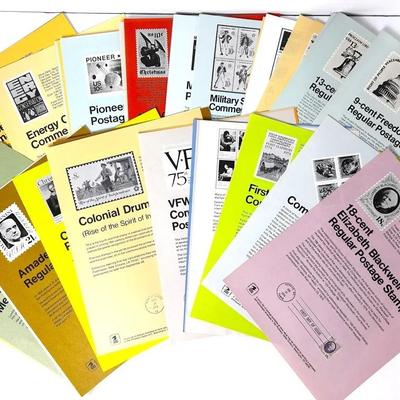 1973-1975 FDC Souvenir Stamp Sheets Collection • First Day of Issue • 60+ Panels