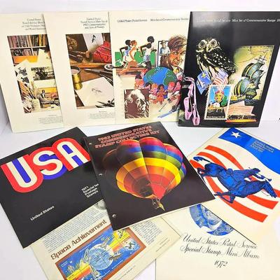 US Commemorative Stamps Sets • 1971-1973, 1978-1981, 1983 • 9 Mint Sets