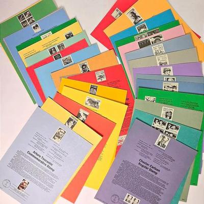 1988-1989 FDC Souvenir Stamp Sheets Collection • First Day of Issue • 40+ Panels