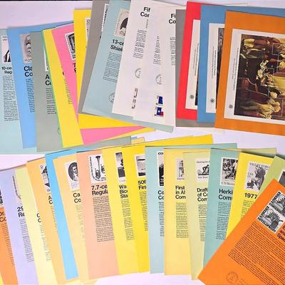 1976-1978 FDC Souvenir Stamp Sheets Collection • First Day of Issue • 55+ Panels