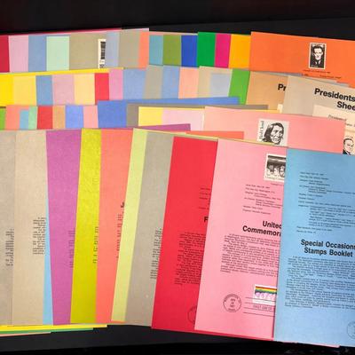 1986-1987 FDC Souvenir Stamp Sheets Collection • First Day of Issue • 65+ Panels