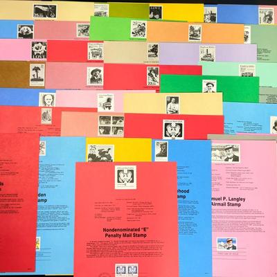 1988 FDC Souvenir Stamp Sheets Collection • First Day of Issue • 40+ Panels