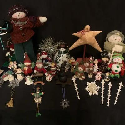 Whimsical Snowman Décor Collection, featuring Figurines, Ornaments & Winter Accents