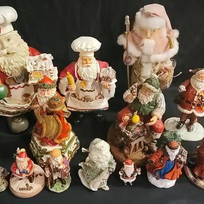 Santa Claus Figurine Collection, featuring Possible Dreams, Steinbach Nutcracker & Musical Santa Fig