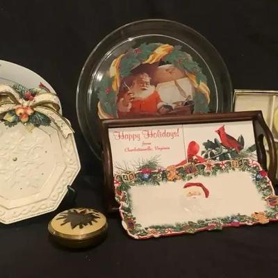Holiday-Themed Serving Dish & Soap Collection, featuring Christmas Motifs