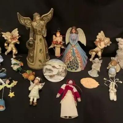 Angel Figurine Collection, featuring Porcelain, Lace & Hand-Painted Holiday Angels