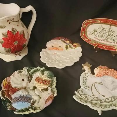 Fitz and Floyd Christmas Collection, featuring St. Nick, Moonbeams Angel & Kristmas Kitty