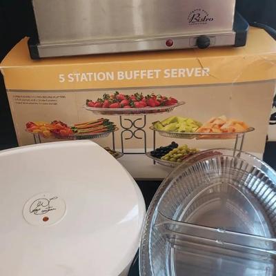 WOLFGANG PUCK WARMING TRAY, GEORGE FORMAN GRILL