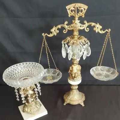 CRYSTAL CHERUB SCALES OF JUSTICE