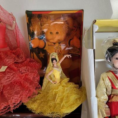 FANCY VINTAGE DOLLS WITH GEISHA, CABBAGE PATCH, AND MORE
