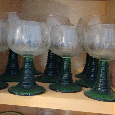MIXED COLORFUL GLASSES & BARWARE