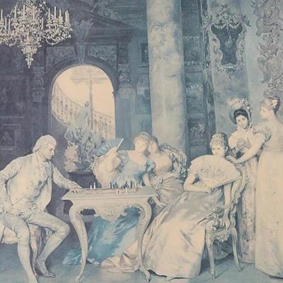 "THE CHESS GAME" PRINT BY FRANCESCO BEDA