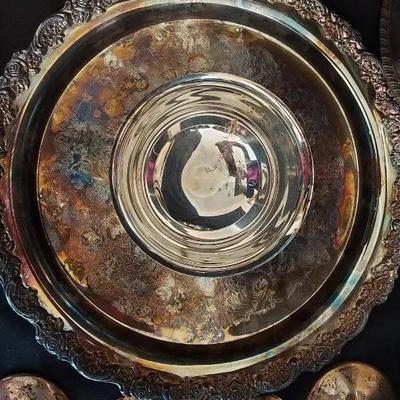 SILVER PLATE AND SILVER TONE DISHES BY ONEIDA, F.B.ROGERS, REED & BARTON, AND MORE 