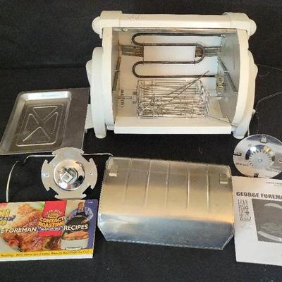 GEORGE FOREMAN ROTISSERIE WITH ACCESSORIES 
